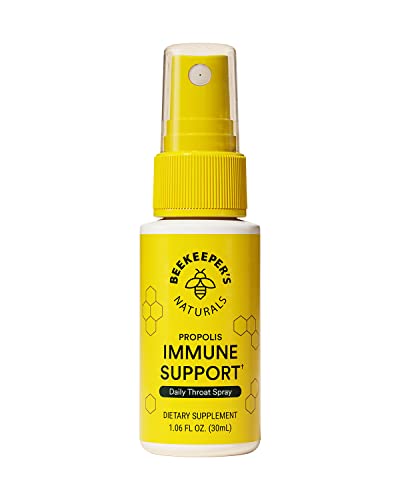 Propolis Throat Spray by Beekeepers Naturals 95 Bee Propolis Extract Natural Immune Support Sore Throat Relief Antioxidants Keto Paleo Gluten Free 106 ozPack of 1 0 belly baby and beyond