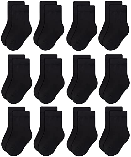 RATIVE Basic Socks Cotton Crew for Unisex Baby Infant Toddler Kids Boys Girls 0 belly baby and beyond
