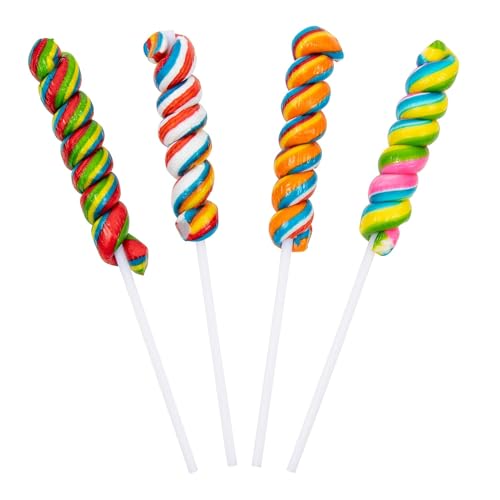 Rainbow Twisty Pops 40 Pieces Lollipop Birthday Party Favors Individually Wrapped 0 belly baby and beyond