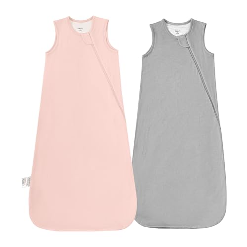 Rayon Made From Bamboo Sleep Sack 05 Tog 18 24 Months Summer Sleep Sack 2t 2 Way Zipper Super Soft Viscose Sleeping Bag Lightweight Baby Wearable Blanket Thin 2 Pack 0 belly baby and beyond