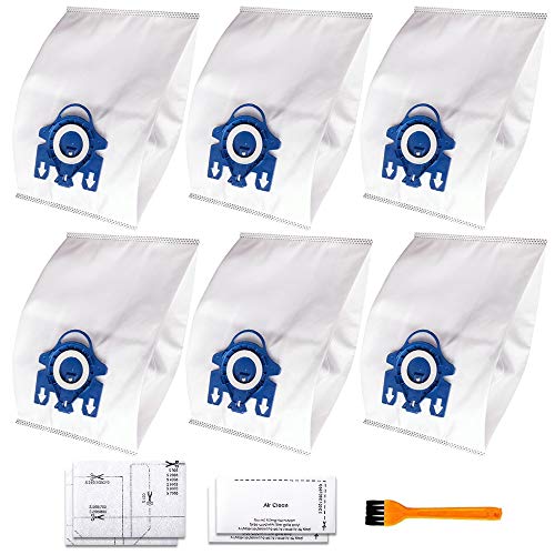 Replacement AirClean 3D Efficiency Dust Bag for Miele Type GN vacuum bags Compatible with Miele S2 S5 S8 Classic C1 Complete C2 and Complete C3 Series 6 Bags 2 Filters 0 belly baby and beyond