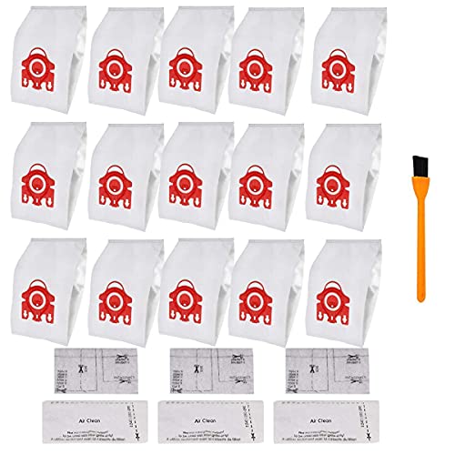 Replacement for Miele Compact C1 Vacuum Bags Type FJM 15 Packs AirClean 3D Efficiency Dust Bag Compatible with Miele Compact C2 Compact C1 S6000 S6999 S4000 S4999S700 S500 S578 Vacuum Cleaner 0 belly baby and beyond