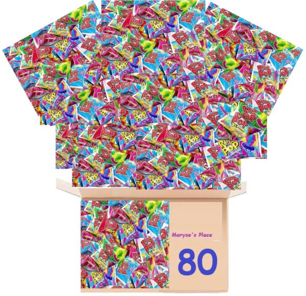 Ring Pop Bulk holiday Candy Lollipop Variety Party Pack 40 Count Lollipops w Assorted Flavors Candy For Birthdays Party Favors Stocking Stuffers holiday Gift Exchange Maryses Treat Bag Included 80 0 belly baby and beyond