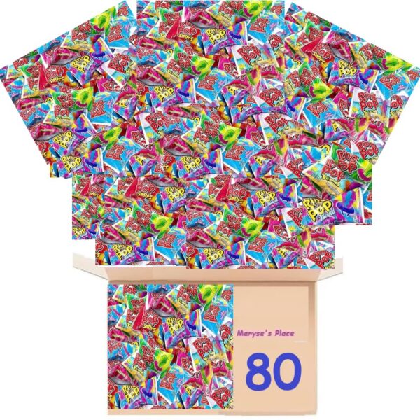 Ring Pop Bulk holiday Candy Lollipop Variety Party Pack 40 Count Lollipops w Assorted Flavors Candy For Birthdays Party Favors Stocking Stuffers holiday Gift Exchange Maryses Treat Bag Included 80 0 belly baby and beyond