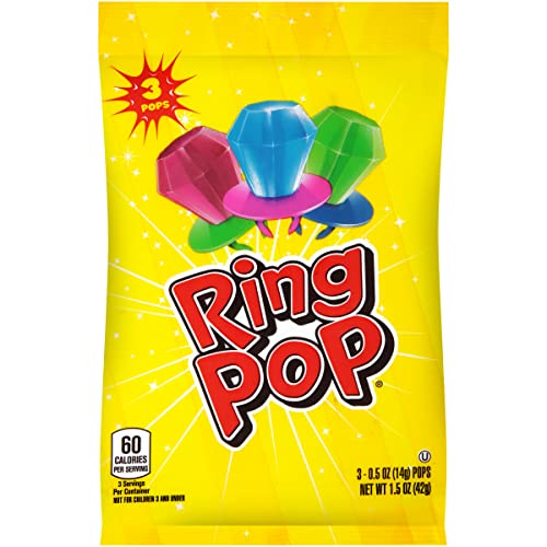 Ring Pop Individually Wrapped Bulk Lollipop Variety Halloween Party Pack Lollipop Suckers w Assorted Flavors 3Count Pack Of 12 Fun Candy for Halloween Parties and Trick or Treating Bags 0 belly baby and beyond
