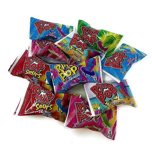 Ring Pops Variety Assortment 20 Count Ring Pop Candy Lollipop Rings Fruit Flavored Suckers Sweet Party Candy Snack Mix Individually Wrapped 0 belly baby and beyond