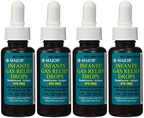 Rugby Infants Gas Relief Drops Simethicone 20 mg Gas Relief Liquid for Newborns Babies Toddlers and Kids No Artificial Colors Flavors or Dyes 1 Fl Oz Pack of 4 0 belly baby and beyond