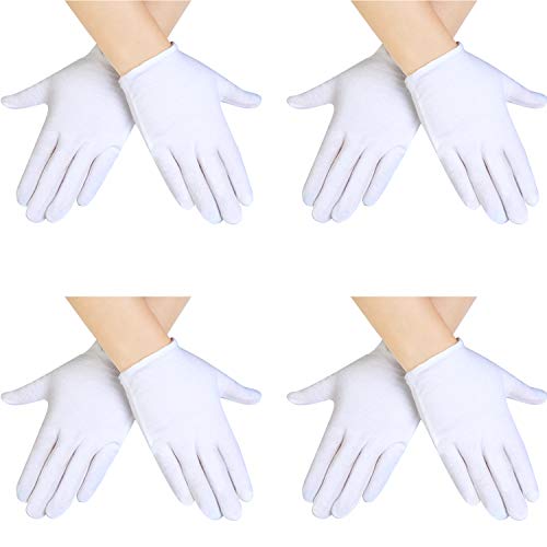 SATINIOR White Kids Gloves White Cotton Gloves Girls Boys Cosplay Costume Dress Gloves Wrist Formal Gloves for Party 0 belly baby and beyond