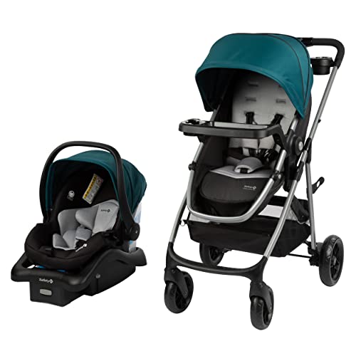 Safety 1st Grow and Go Flex 8 in 1 Car Seat Stroller Combo Baby Stroller Travel Systems for Infants 4 35 lbs Stroller and Carseat Combo Set Forest Tide 0 belly baby and beyond