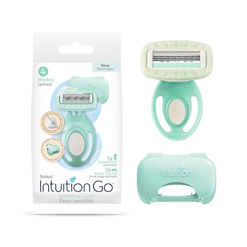 Schick Intuition Go Disposable Travel Razor for Sensitive Skin 1 Count Razors Sensitive Skin Womens Disposable Razors with Organic Aloe Travel Razors for Women Travel Essentials 0 belly baby and beyond