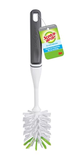Scotch Brite Glass and Water Bottle Brush Long Lasting Bristles Safe On Multiple Types Of Water Bottles Vases And More 0 belly baby and beyond