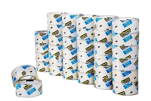 Scotch Heavy Duty Packaging Tape 188 x 546 yd Designed for Packing Shipping and Mailing Strong Seal on All Box Types 3 Core Clear 36 Rolls 3850 CS36 0 0 belly baby and beyond