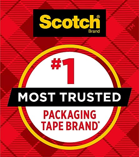 Scotch Heavy Duty Packaging Tape 188 x 546 yd Designed for Packing Shipping and Mailing Strong Seal on All Box Types 3 Core Clear 36 Rolls 3850 CS36 0 1 belly baby and beyond