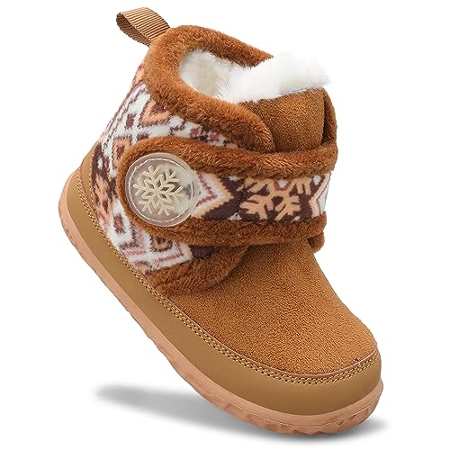 Scurtain Toddler Slippers Girl Boy House Shoes Fuzzy Hard Bottom Winter Boots Baby Cozy Walking Sock Shoes 0 belly baby and beyond