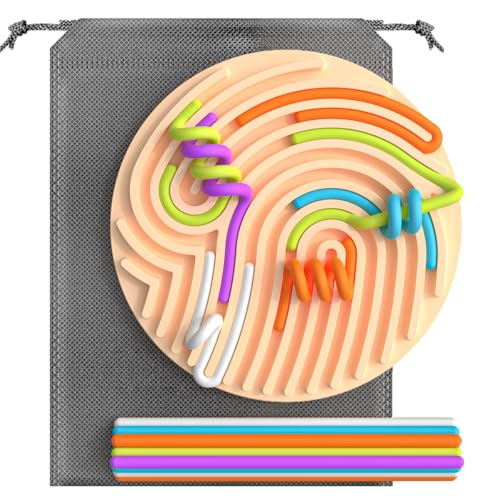 Sensory Activity Board Silicone Fidget Toy for Calming Stress Anxiety ADHD Autism Silent No Mess Kids 3 Adults Includes Portable Travel Bag 13 Strings 0 belly baby and beyond