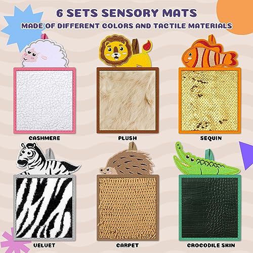 Sensory Mini Mats for Kids Assorted Textured Play Mat Sensory Tiles Educational Tactile Sensory Toys for Activity Sensory Wall Panel Sensory Room Equipment Sensory Disorder Toys for Tactile Play 0 0 belly baby and beyond