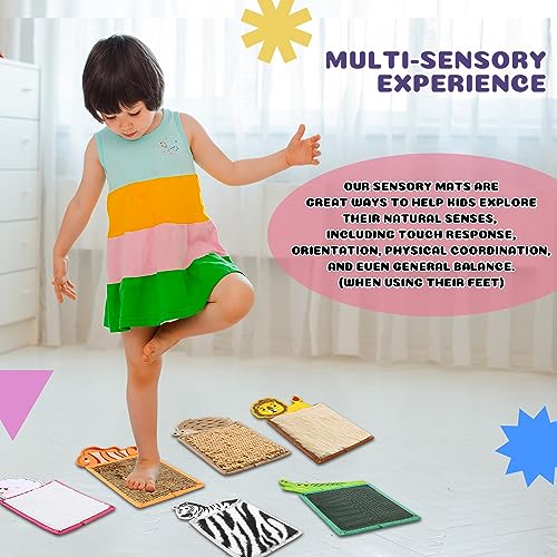 Sensory Mini Mats for Kids Assorted Textured Play Mat Sensory Tiles Educational Tactile Sensory Toys for Activity Sensory Wall Panel Sensory Room Equipment Sensory Disorder Toys for Tactile Play 0 1 belly baby and beyond