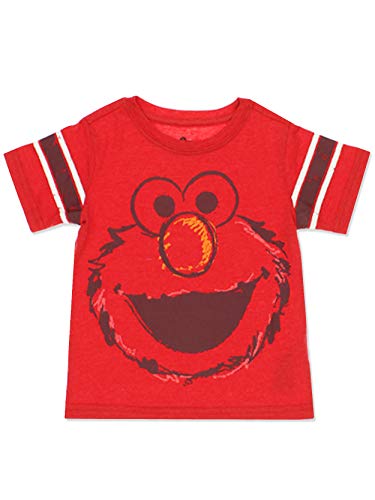 Sesame Street Elmo Boys T Shirt for Infant and Toddler Red 0 belly baby and beyond