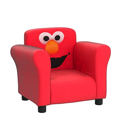Sesame Street Elmo Upholstered Chair by Delta Children Red 0 belly baby and beyond