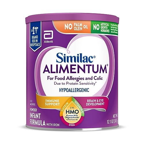 Similac Alimentum with 2 FL HMO Hypoallergenic Infant Formula for Food Allergies and Colic Suitable for Lactose Sensitivity Baby Formula Powder 121 oz Value Can 0 belly baby and beyond