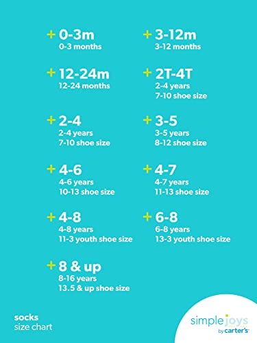 Simple Joys by Carters Baby 8 Pack Chenille Socks White 0 6 Months 0 0 belly baby and beyond