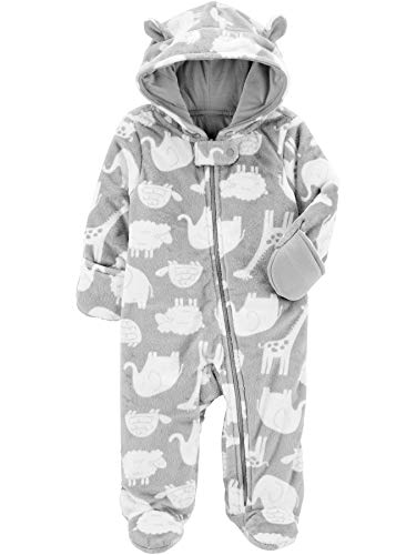 Simple Joys by Carters Baby Girls Footed Jumpsuit Pram 0 belly baby and beyond