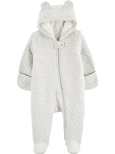 Simple Joys by Carters unisex baby Fleece Footed Jumpsuit Pram 0 belly baby and beyond