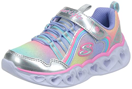 Skechers Girls Heart Lights Rainbow Lux Sneaker 0 belly baby and beyond