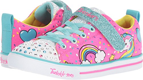 Skechers Unisex Child Twinkle Toes Sparkle Lite Unicorn Craze Sneaker 0 belly baby and beyond