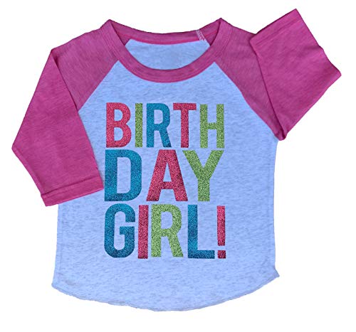 SoRock Birthday Girl Shirt Toddler Kids Glitter 0 belly baby and beyond
