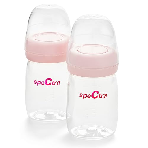 Spectra Wide Neck Baby Bottles Compatible with Spectra Breast Milk Pump Flanges Pack of 2 0 belly baby and beyond
