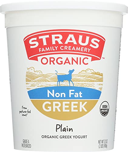 Straus Family Creamery Plain Non fat Yogurt 32 Oz 0 belly baby and beyond