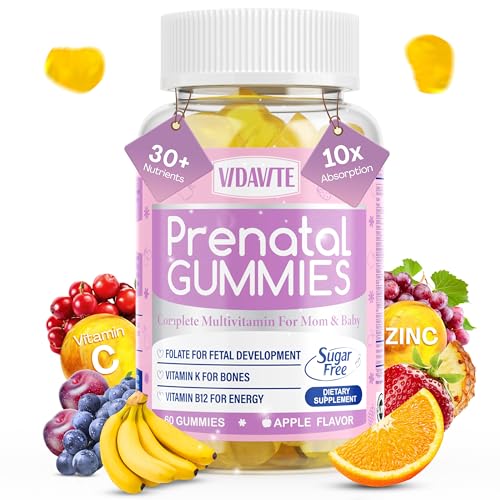 Sugar Free Prenatal Gummies 30 Nutrients Choline Folate Iron Vitamin for Fetal and Neural Support Bones Energy Immunity USA Made Vegan Prenatal Vitamins for Women 60 Gummies 0 belly baby and beyond