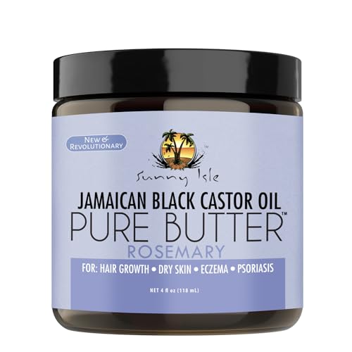 Sunny Isle Rosemary Jamaican Black Castor Oil Pure Butter 4oz Stimulates Hair Growth Effective Moisturizer Hair Skin All Types Textures 0 belly baby and beyond