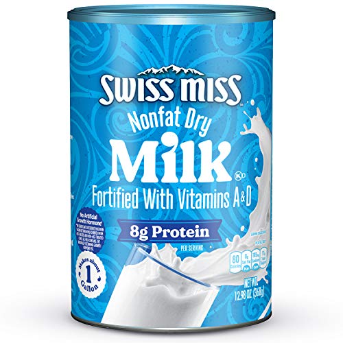 Swiss Miss Nonfat Dry Milk With Vitamins A and D 1298 oz Canister 0 belly baby and beyond