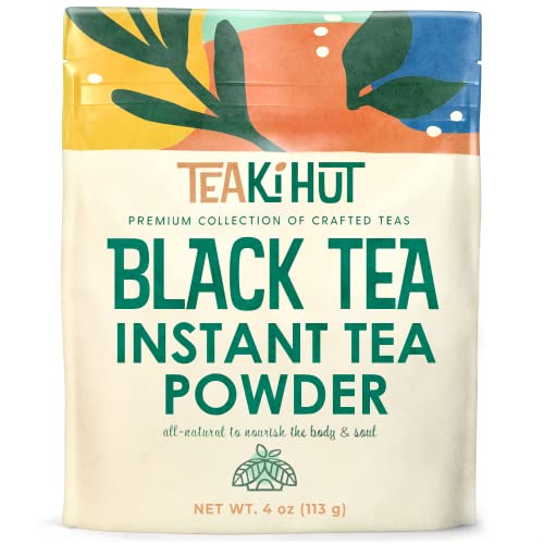 TEAki Hut Instant Black Tea Powder 4 oz Black Tea Powder Powdered Black Tea for Hot and Cold Beverages Refreshing Instant Tea Powder Unsweetened Tea Powder 113 Servings 0 belly baby and beyond