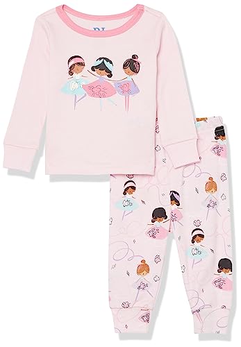 The Childrens Place Baby Girls and Toddler Long Sleeve Top and Pants Snug Fit 100 Cotton 2 Piece Pajama Sleepwear Set 0 belly baby and beyond