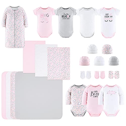 The Peanutshell Newborn Clothes Essentials Gift Set for Baby Girls 23 Pieces Fits Newborns to 3 Months 0 belly baby and beyond