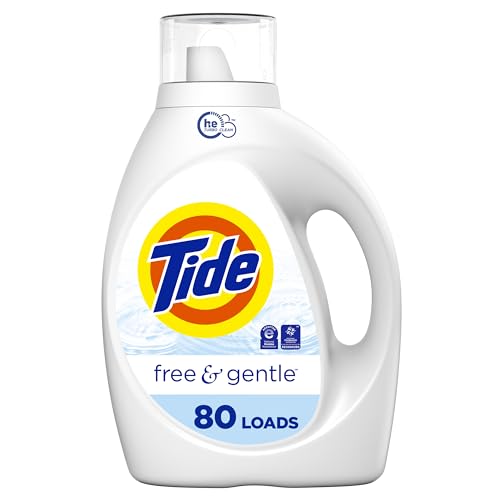 Tide Free Gentle Liquid Laundry Detergent 80 loads 105 fl oz 0 belly baby and beyond