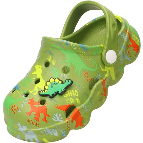 Toddler Clogs Boys Girls Kids Dinosaur Garden Shoes Slip on Sandals Slides Water Summer Shoes for Outdoor Beach Pool 0 belly baby and beyond