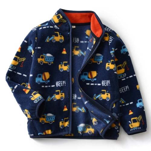 Toddler Fleece Jacket Kids Lightweight Outerwear Boys Girls Long Sleeve Fall Spring Coat 2 7 years 0 belly baby and beyond
