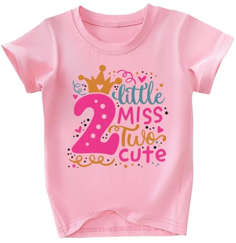 Toddler Girls 2nd Birthday Shirt Outfit for Girls Cute Two Years Old Birthday Gift 0 belly baby and beyond