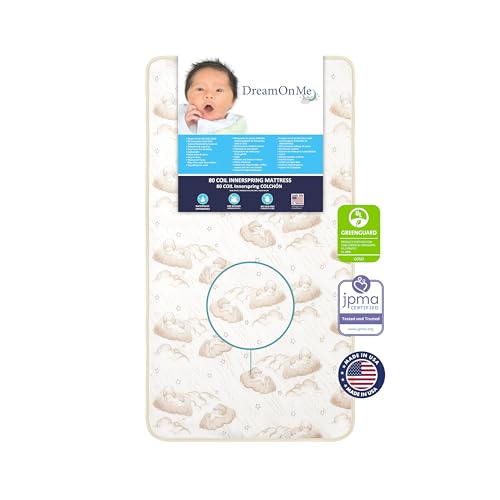 Twilight 5 2 in 1 Breathable Spring Coil Crib and Toddler Bed Mattress Firm Plush with Reversible Design I Greenguard Gold and JPMA Certified White 0 belly baby and beyond