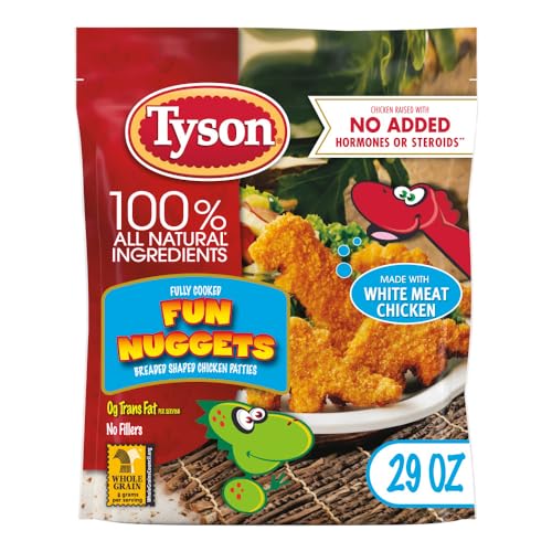 Tyson Fully Cooked Fun Dinosaur Chicken Nuggets 29 oz Frozen 0 belly baby and beyond