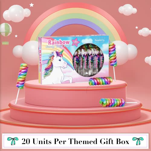Unicorn Candy Swirl Lollipops Individually Wrapped 20pk Unicorn Lollipop Candy Bulk For Unicorn Party Favors Rainbow Party Favors Rainbow Candy For Party Bags Unicorn Pinata 0 4 belly baby and beyond