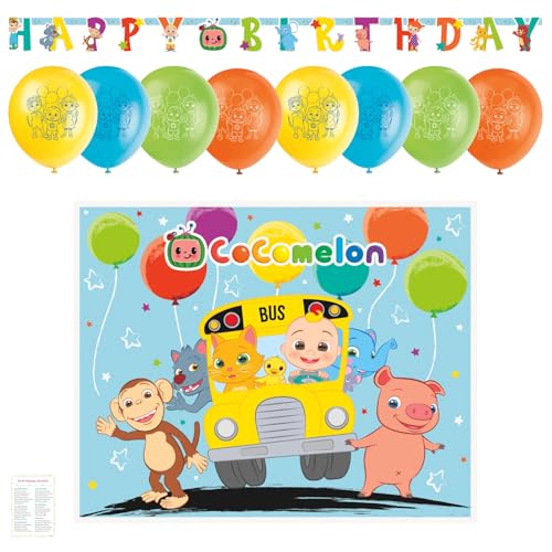 Unique Cocomelon Birthday Party Decorations Pack Cocomelon Backdrop Banner Balloons Checklist Cocomelon Party Supplies 0 belly baby and beyond