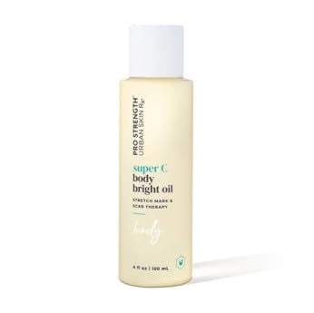 Urban Skin Rx Super C Body Bright Oil Skincare Brightens Nourishes Rejuvenates for Smooth Glowing Skin Improves Appearance of Scars Aging Discoloration Stretch Marks Cruelty Free 4 Fl Oz 0 belly baby and beyond