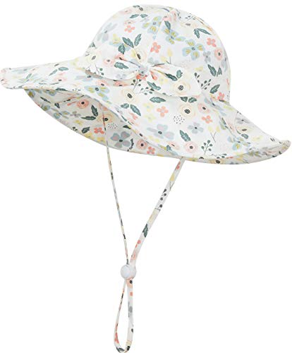 Urban Virgin Baby Girl Sun Hats Summer Baby Hats UPF 50Toddler Sun Hat Infant with Wide Brim Bucket Hat 0 belly baby and beyond