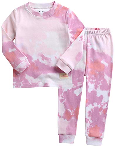 VAENAIT BABY 12M 12Y Toddler Kids Boys Girls 100 Cotton Marbling Tiedye Sung Fit Sleepwear Pajamas 2pcs Pjs Set 0 belly baby and beyond
