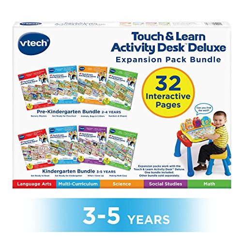VTech Activity Desk 4 in 1 Kindergarten Expansion Pack Bundle for Age 3 5 0 belly baby and beyond